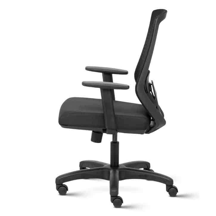 Euro Mid Back Mesh Ergonomic Task Chair with Adjustable Arms