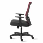 Euro Mid Back Mesh Ergonomic Task Chair with Adjustable Arms