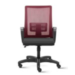 Express Mid Back Mesh Ergonomic Computer Chair with Fixed Arms
