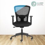 FLUID BASICS Mid Back Ergonomic Office Chair with Mesh Back & 1D Arms