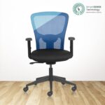 FLUID LITE MB Ergonomic Office Chair with Mesh Back & 1D Arms – Blue