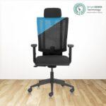 FREEDOM High Back Ergonomic Office Chair For Boss with Mesh Back & 1D Arms