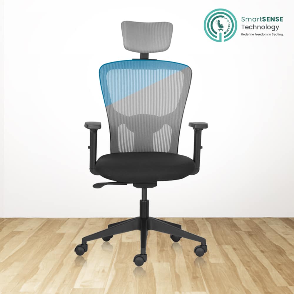 FLUID BASICS High Back Ergonomic Office Chair With Mesh Back