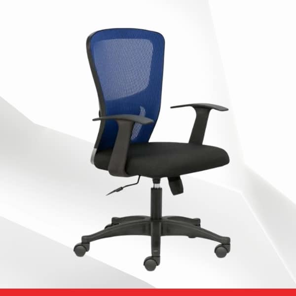 FLUID LITE - Blue Mid Back Ergonomic Office Chair - Transteel