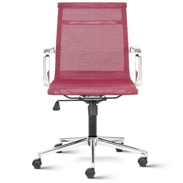 "Black" Mid Back Mesh Ergonomic Chair with Aluminium Arms