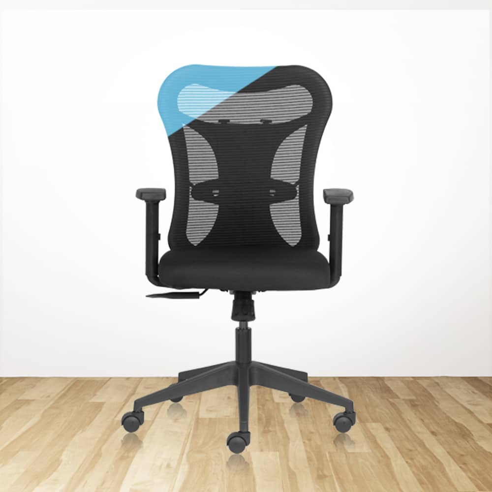 HELIX Mid Back Ergonomic Office Chair with Mesh Back, 1D Arms & Multi Lock Tilt