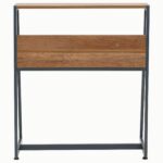 HomeWork Basics Study Desk with Pencil Drawer, Open Storage and Shelf