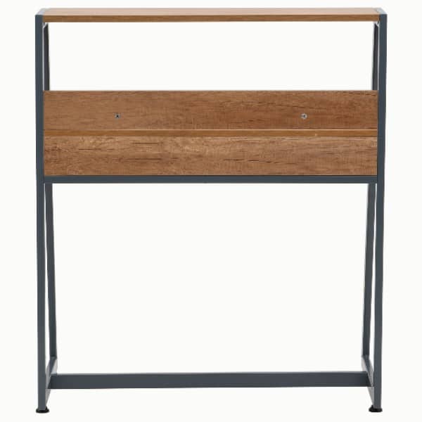 HomeWork Basics Study Desk with Pencil Drawer, Open Storage and Shelf