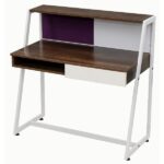 HomeWork Ergo Study Desk with Pinboard, Writing Board, Pencil Drawer and Open Shelf & Storage