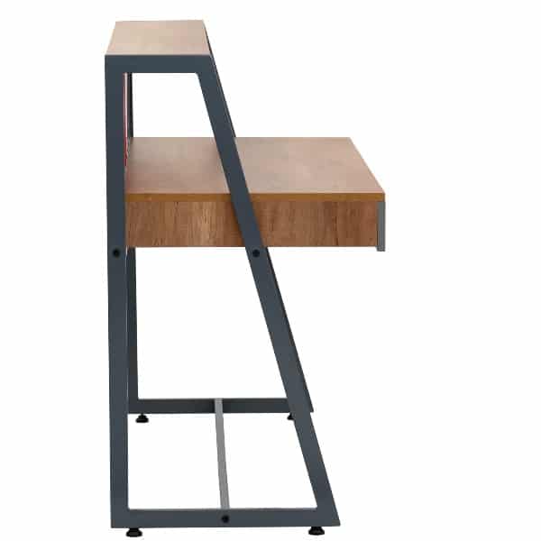 HomeWork Performance Study Table with Pinboard, Writing Board, Two Pencil Drawers, Open Shelf and Storage