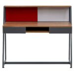 HomeWork Performance Study Table with Pinboard, Writing Board, Two Pencil Drawers, Open Shelf and Storage