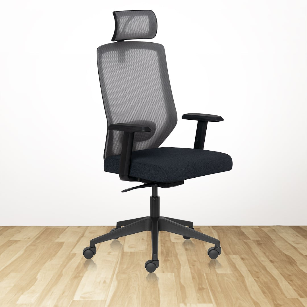 EURO Basics HB Ergonomic Office Chair With Mesh Back & 1D Arms