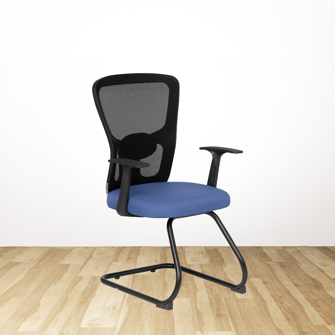 FLUID-V Chair for Visitor With Mesh Back & Sled Base