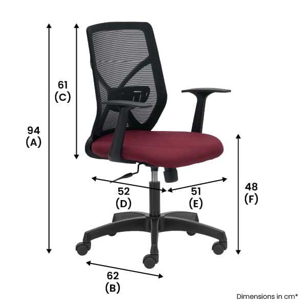 LEAP Medium Back Mesh Chair with Fixed Arms & Adaptable Lumbar Support