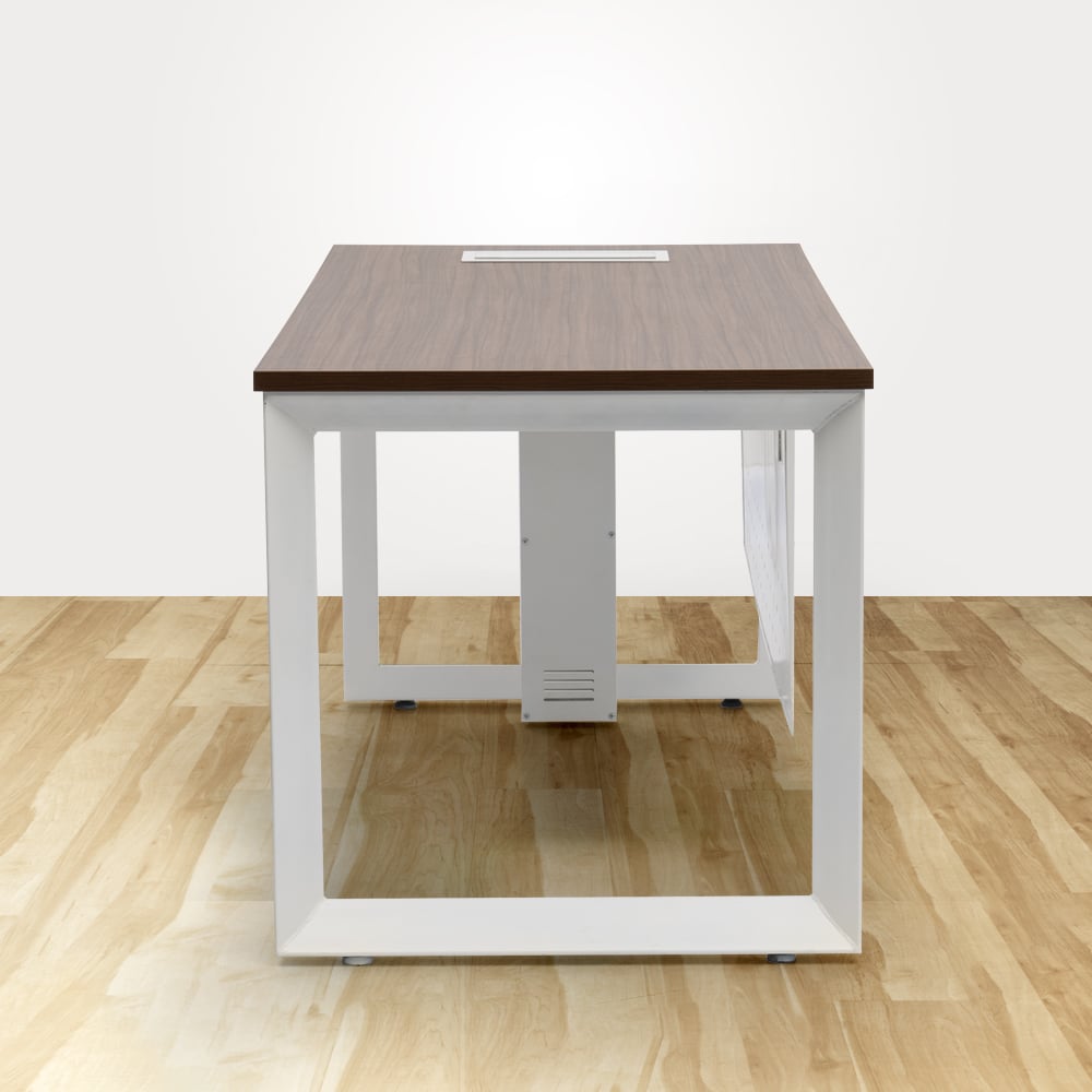 4ft Manager Table 25mm CW top with modesty panel CW - VERTEX SERIES