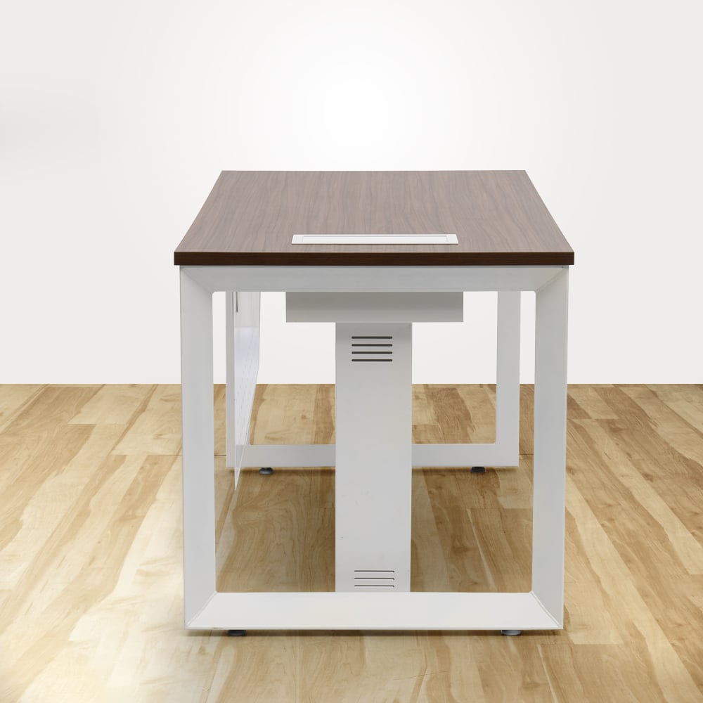 4ft Manager Table 25mm CW top with modesty panel CW - VERTEX SERIES