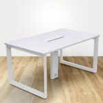 Meeting Table 5x3 White for Office - VERTEX SERIES