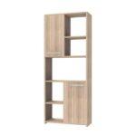 Modern Book Shelf cum Display Unit – Moldau Acacia light - Transteel