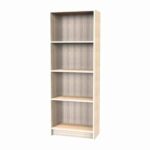 Modern Open Book Shelf – Moldau Acacia light -Transteel