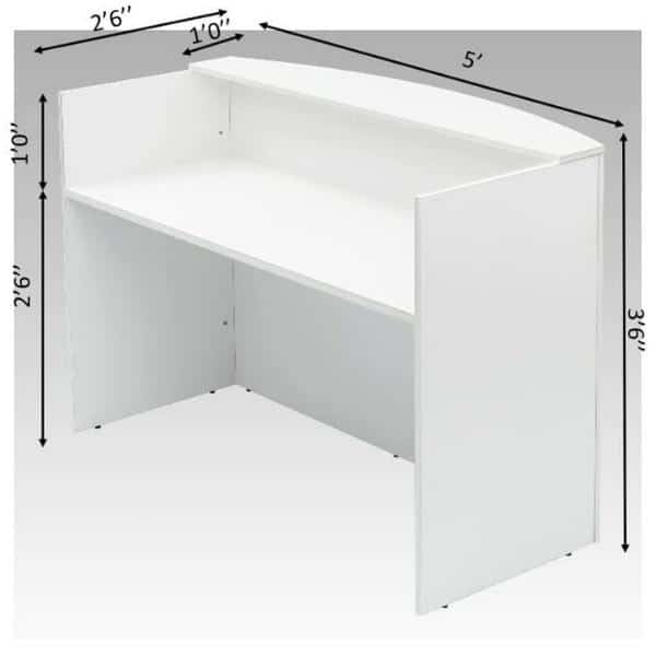 OSLO-Reception Table-WHITE-TRANSTEEL