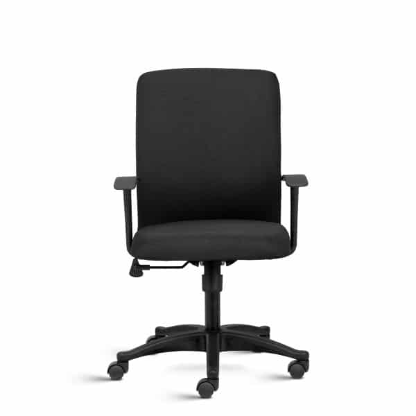 Prima Neo Basics Medium Back Upholstered Ergonomic Chair with fixed arms