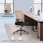 REFLECT Mid Back Ergonomic Office Chair Mesh Back with Fixed Arms