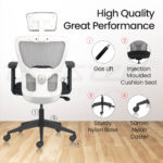 RELAY High Back Ergonomic Office Chair with Mesh Back & 1D Arms