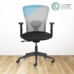 RELAY Mid Back Ergonomic Office Chair with Mesh Back & 1D Arms