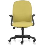 Jupiter Mid Back chair with upholstered Back , Seat and fixed arms