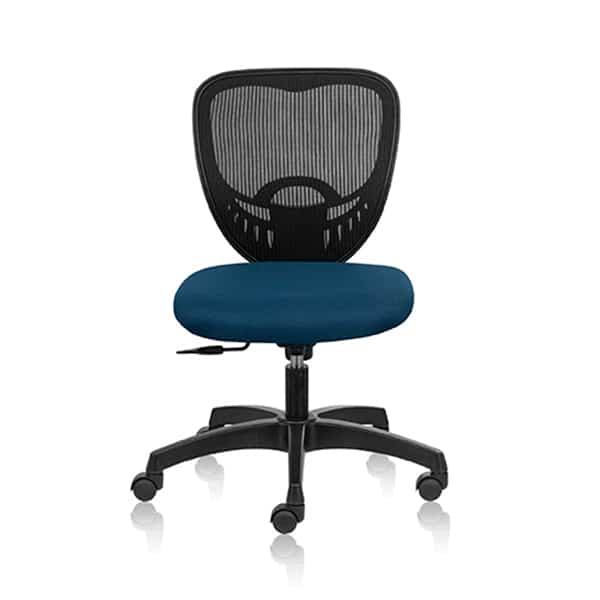SWIFT-Low Back Ergonomic Chair With Out Arms - Blue-Transteel
