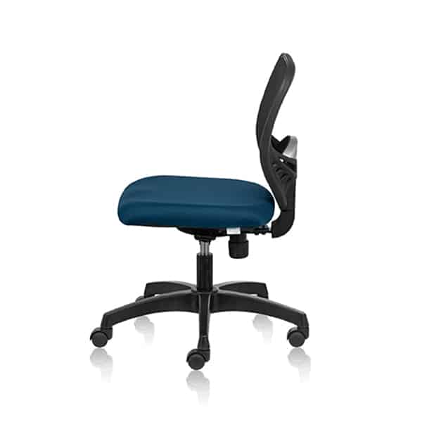 SWIFT-Low Back Ergonomic Chair With Out Arms - Blue-Transteel