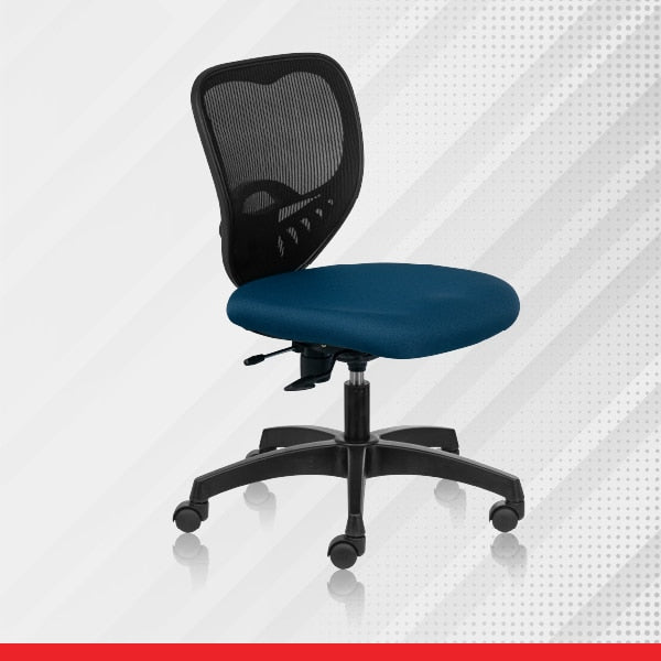 SWIFT Low Back- Blue Ergonomic Office Chair - Transteel