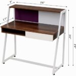 HomeWork Ergo Study Desk with Pinboard, Writing Board, Pencil Drawer and Open Shelf & Storage