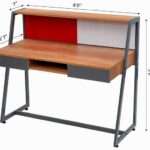 HomeWork Performance Study Table with Pinboard, Writing Board, Two Pencil Drawers, Open Shelf and Storage