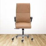 TRIUMPH High Back Ultra Premium Office Chair for Boss with Butterscotch Upholstery