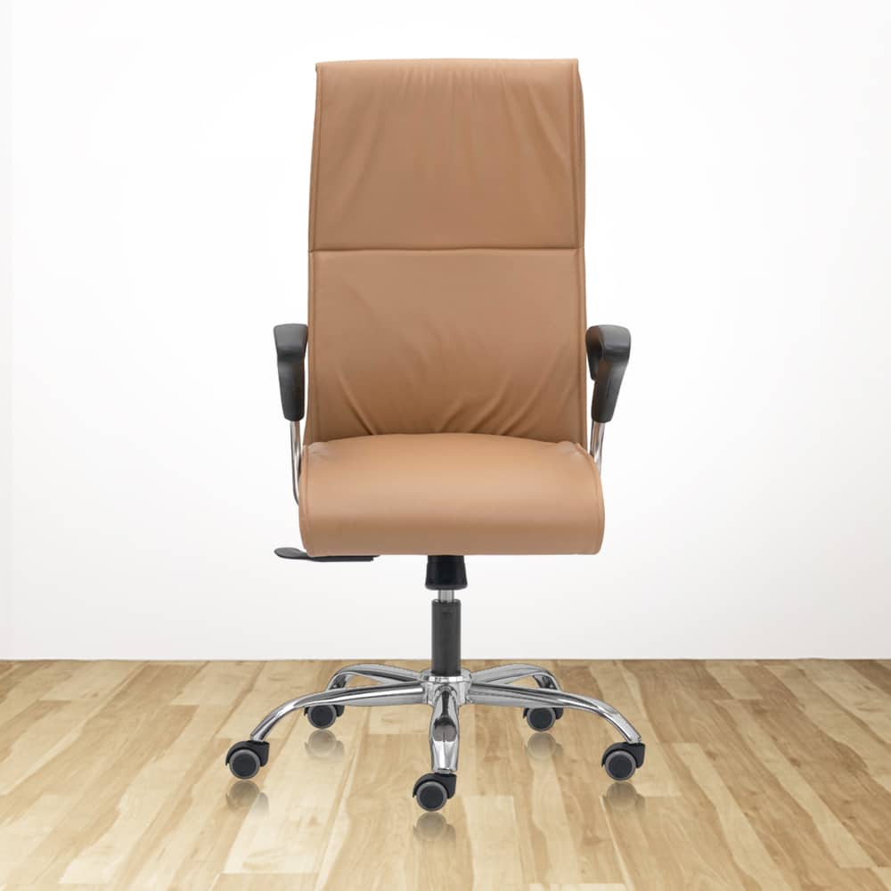 TRIUMPH High Back Ultra Premium Office Chair for Boss with Butterscotch Upholstery