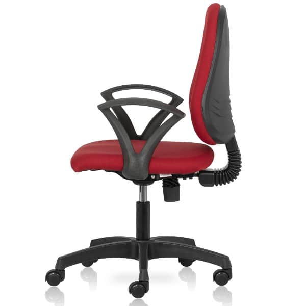 Infinity Mid Back chair with Fabric seat and back with fixed arms