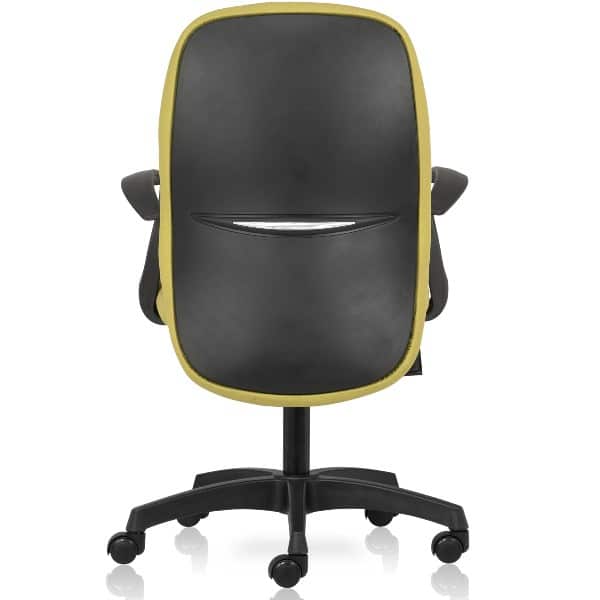 Jupiter Mid Back chair with upholstered Back , Seat and fixed arms