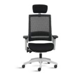 Yunico Grey High Back Mesh Ergonomic Chair with adjustable Arms