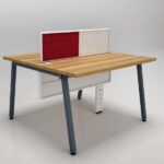 Alchemy Office Workstation for two persons with Pinboard , writing board and 4 X 2 table size per person