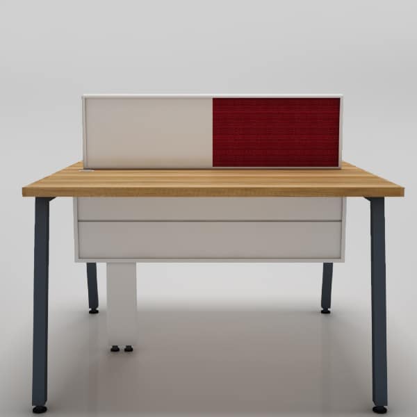 Alchemy Office Workstation for two persons with Pinboard , writing board and 4 X 2 table size per person