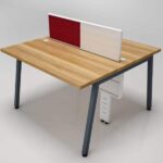 Alchemy Office Workstation for two persons with Pinboard , writing board and 4 X 2 table size per person