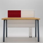 Alchemy Office Workstatiion for one person with pinboard, writing board and 4 X 2 table size per person