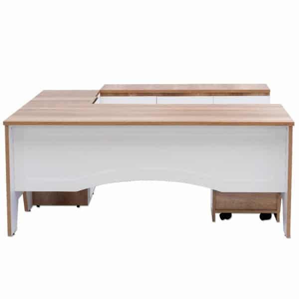 Glendale Director / CEO / Executive Table 6 feet (L) X 3 feet (W) with 3 Drawer Pedestal, Side Unit and Back Unit