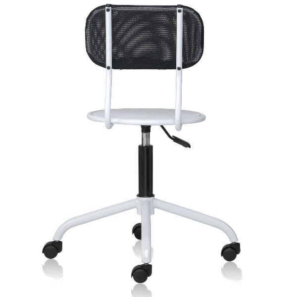 Spin Swivel Chair with Mesh Backrest and Perforated Metal powder coated Seat