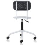 Spin Swivel Chair with Mesh Backrest and Perforated Metal powder coated Seat