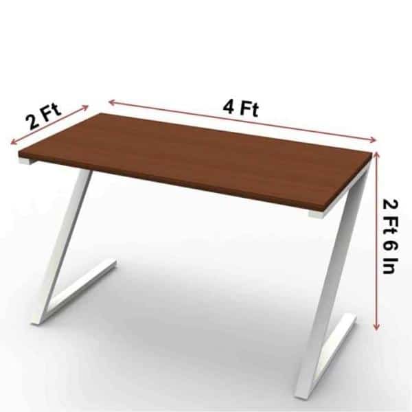 ZED Computer Table -WHITE- TRANSTEEL